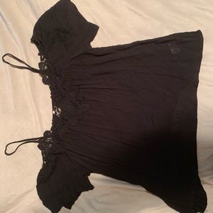 A black fashion top